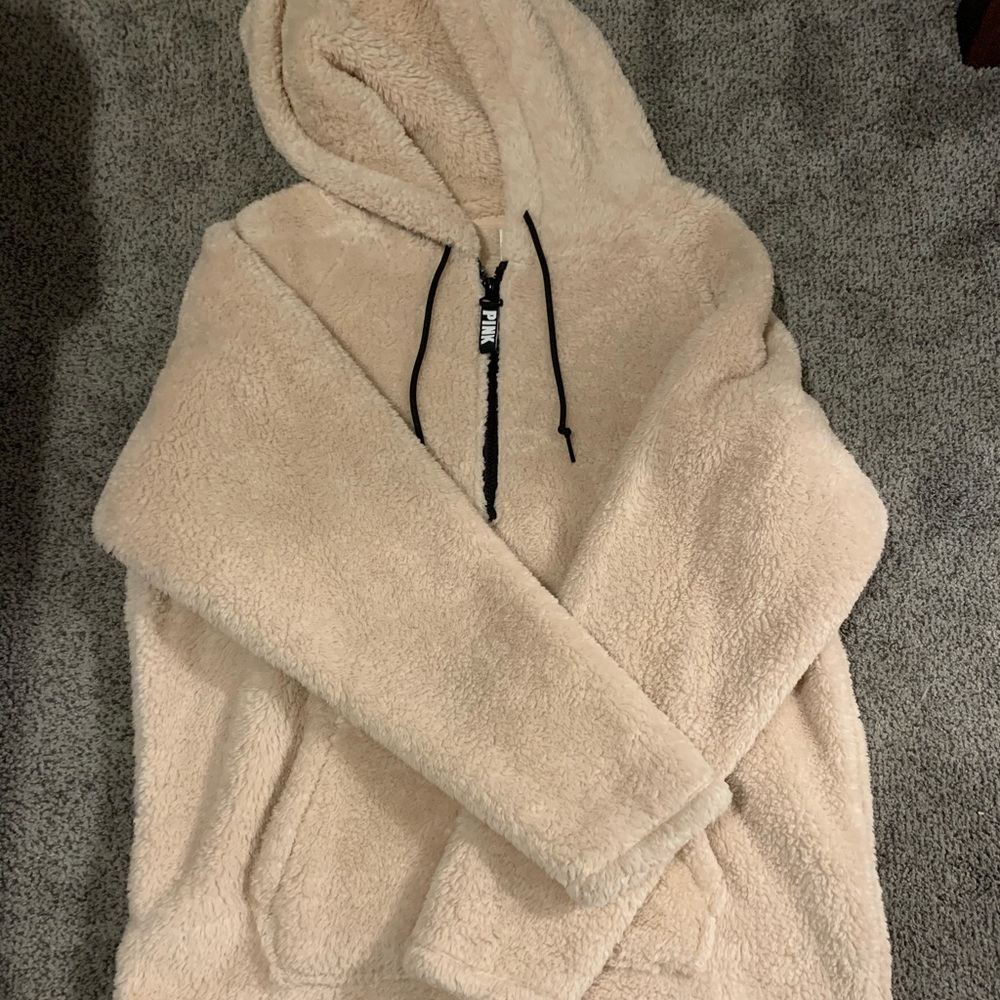 PINK teddy bear hoodie